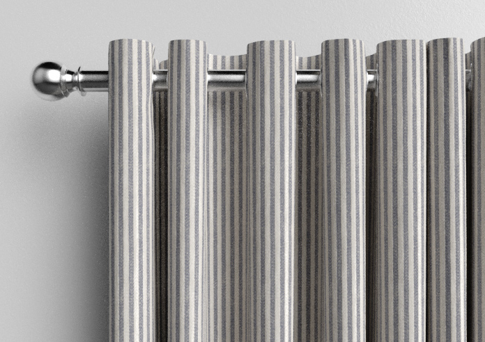 Emily Bond Oscar Stripe, Indigo - Made to Measure Curtains - Image 12